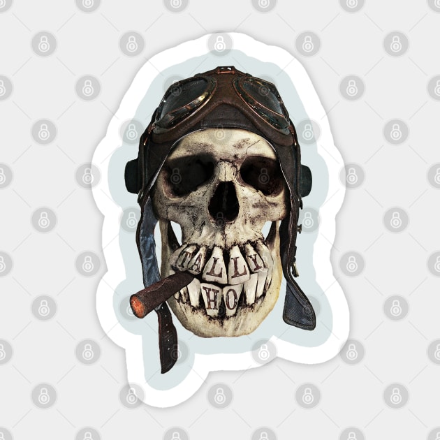 TALLY HO  (skull series 2 of 3) Sticker by LAZYJStudios